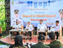 Bupati dan Wabup Pesawaran Ajak Puluhan Wartawan “Ngopi” Bareng
